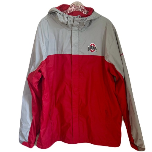 COLUMBIA The Ohio State Buckeyes Lightweight Windbreaker Jacket Men’s Size L - Picture 1 of 10